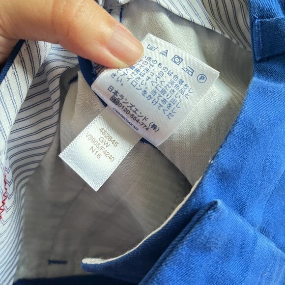 NEW Bundle of 2x Lands End Chino Shorts Khaki Blue Womens Size 4 Pockets - Picture 9 of 10